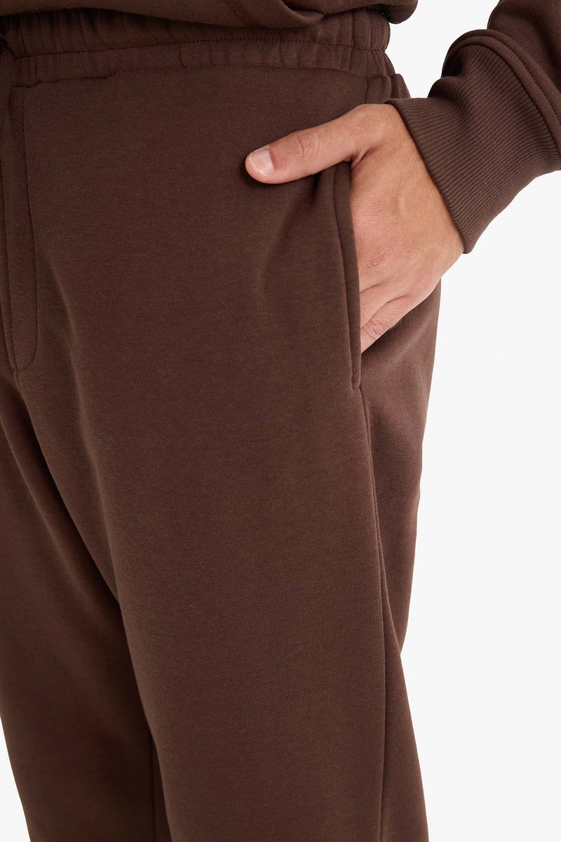 DeFacto Brown Man Regular Fit With Pockets Basic Jogging Pants Casual - Image 5